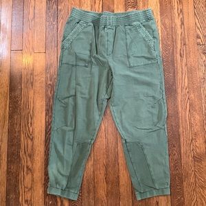 Anthropologie Saturday Sunday joggers, EUC, size Medium, Olive Green
